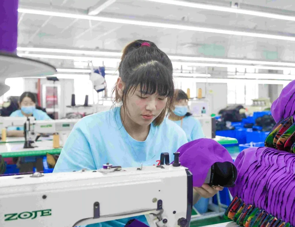 10 Proceso de fabricación de gorras y sombreros en jointop Crown Join