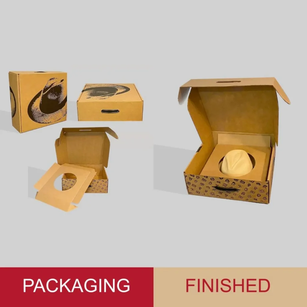 Embalaje de sombrero de paja