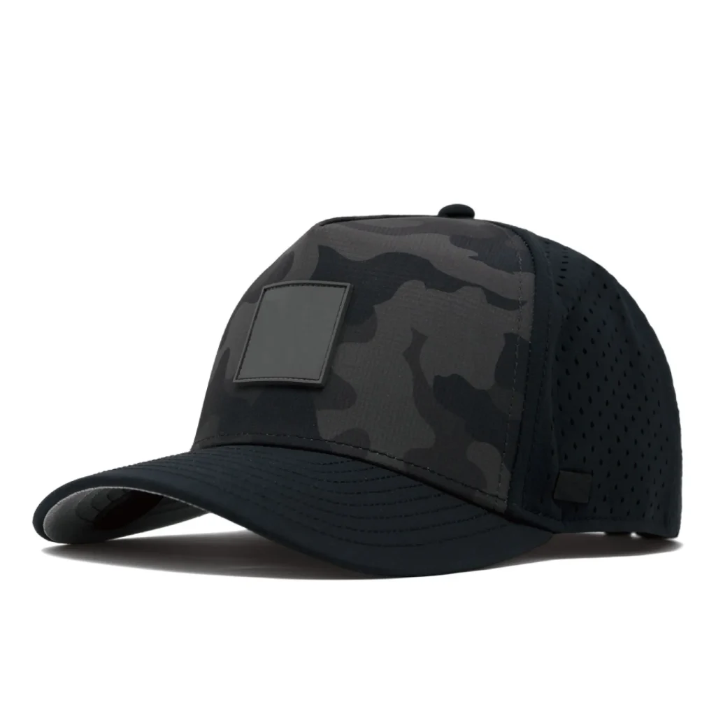 Gorra de camuflaje de alto rendimiento con laterales transpirables y parche