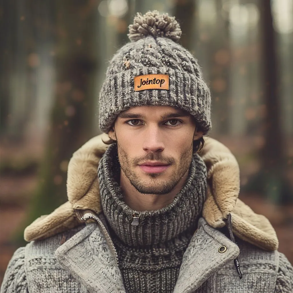 Uomo nella foresta che indossa il berretto Jointop