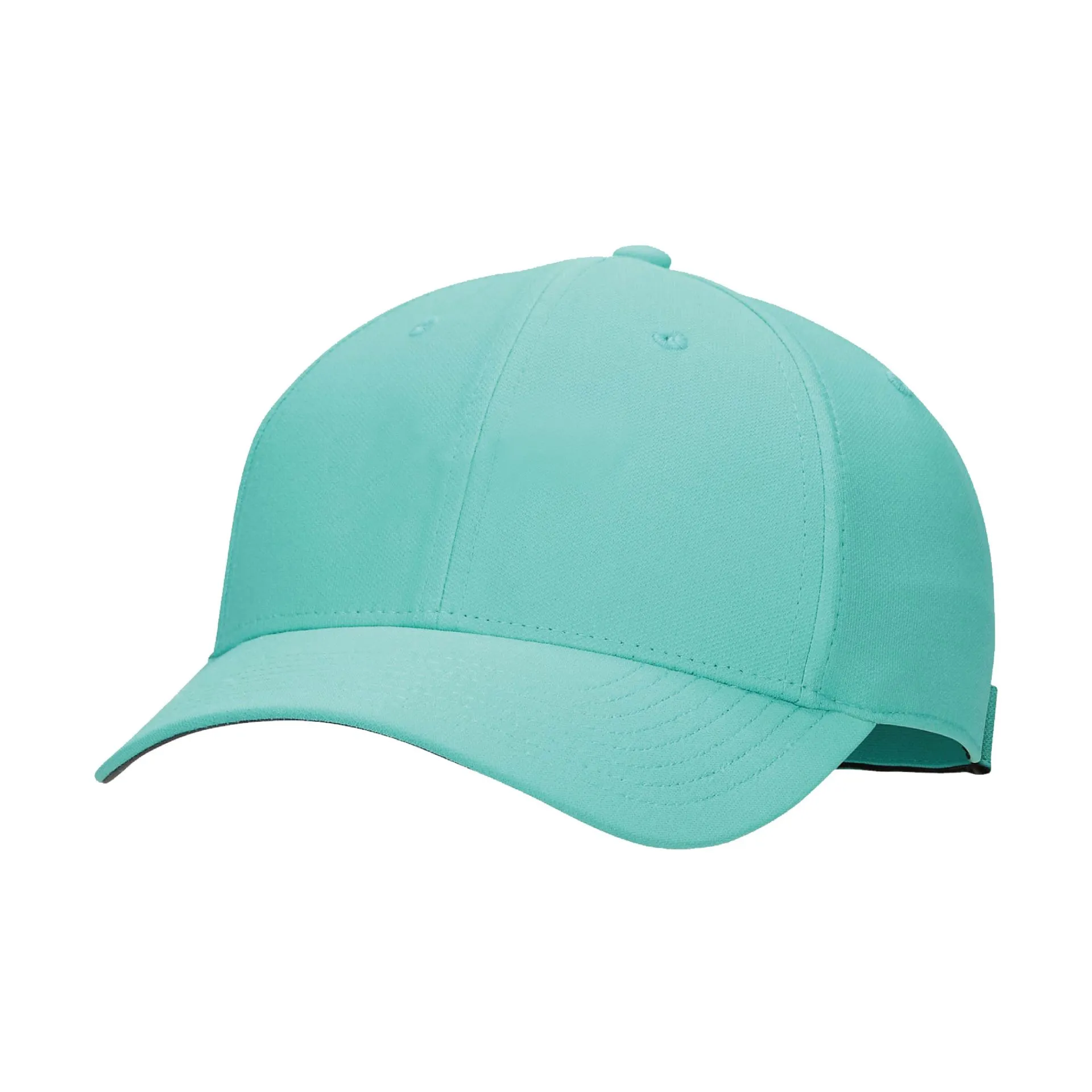 Turquoise cap showing a light colorway on a white background