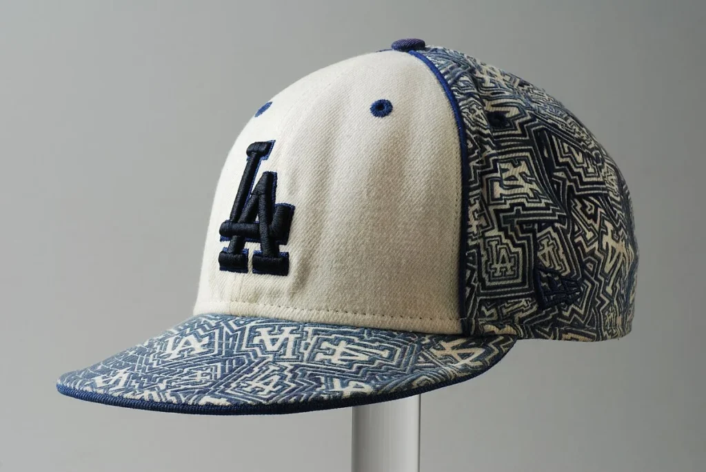 White and blue LA cap by New Era