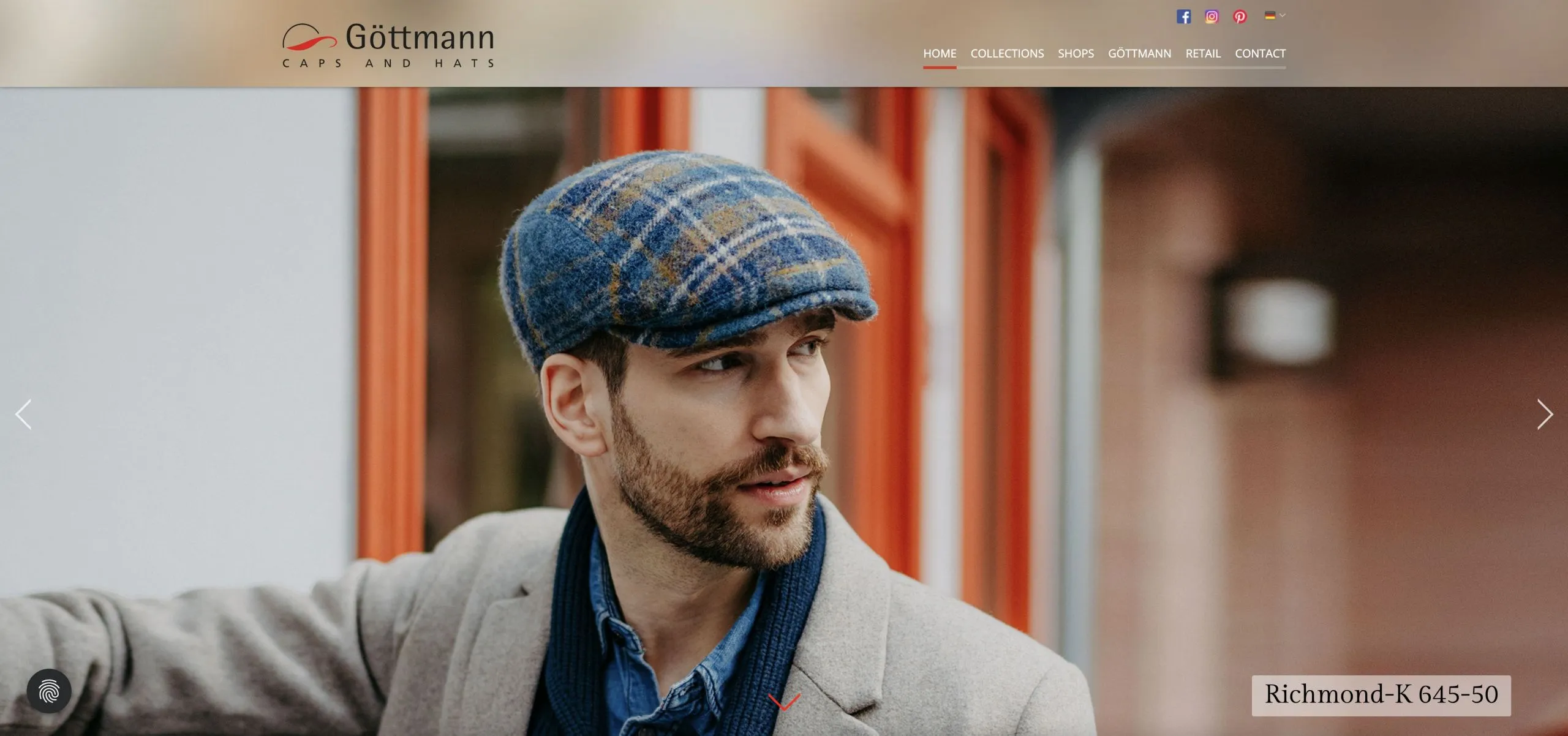 Sitio web de gorras y sombreros Göttmann Sitio web de gorras y sombreros Göttmann