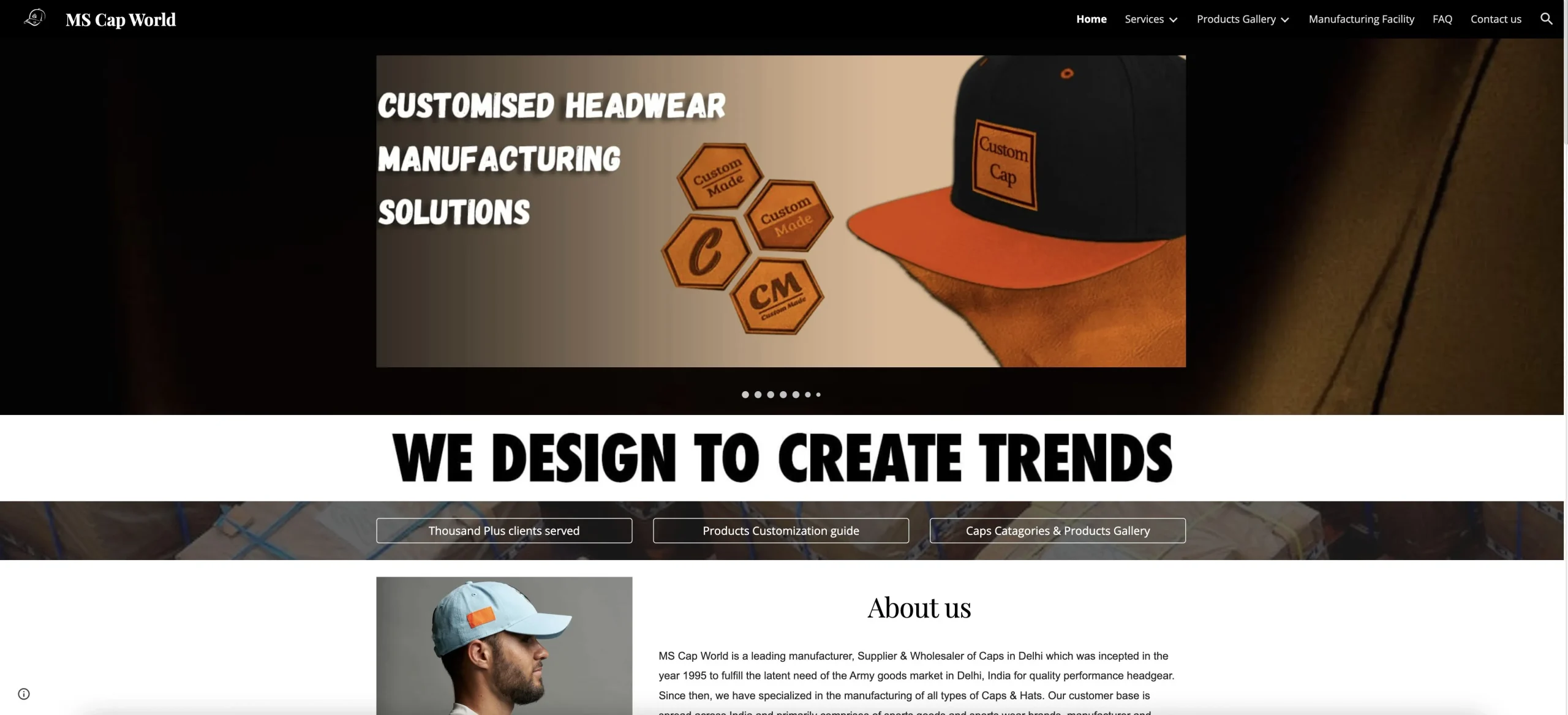 MS Cap World Website MS Cap World Website