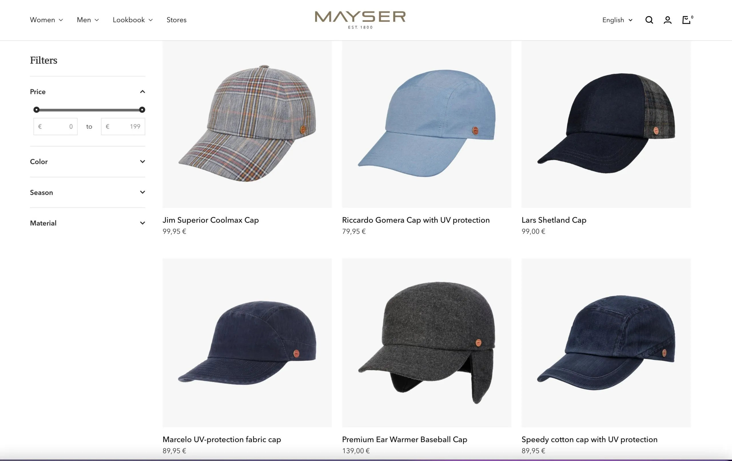 Sitio web de Mayser Sitio web de Mayser