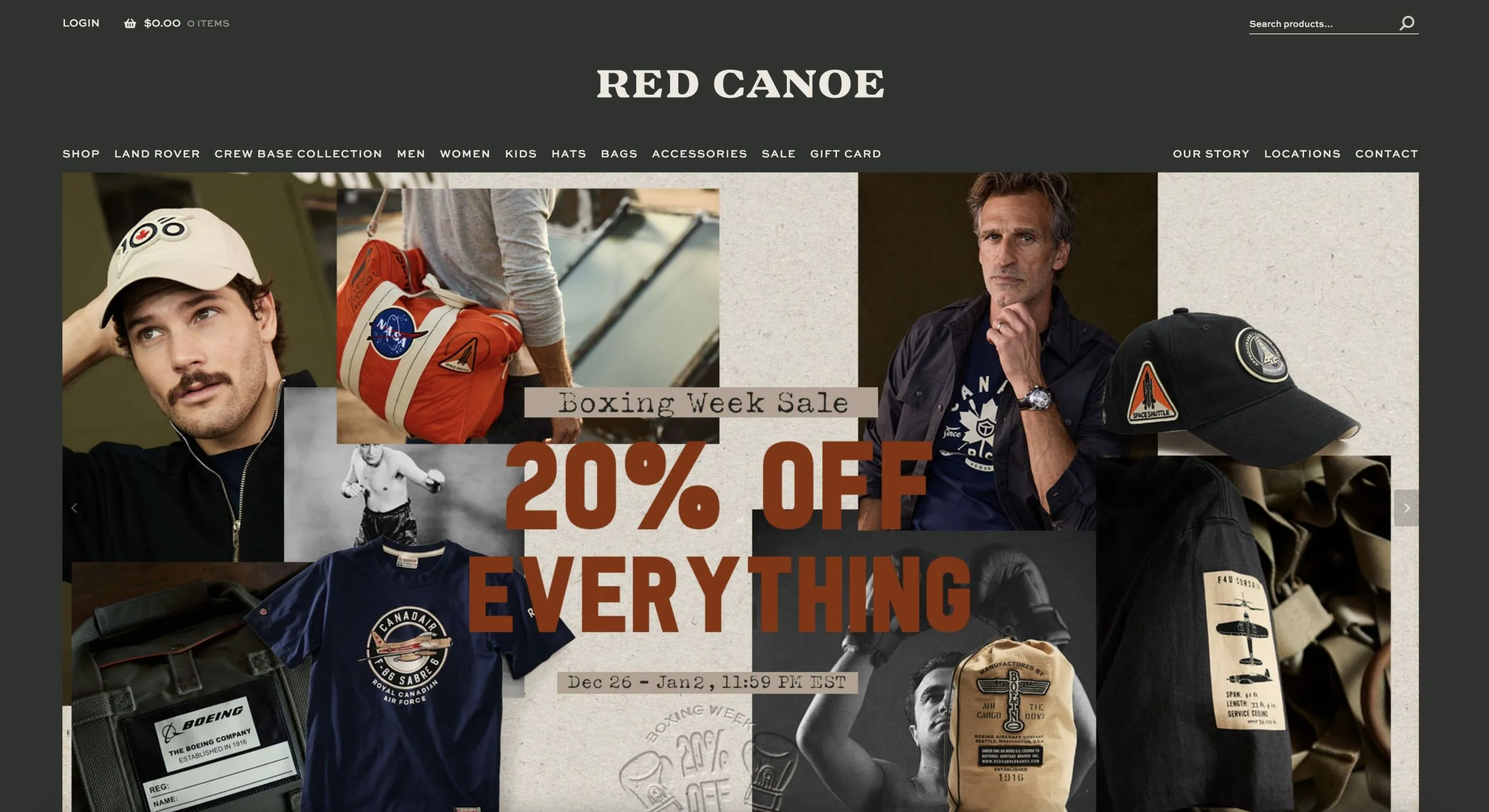 Sitio web de Red Canoe Sitio web de Red Canoe