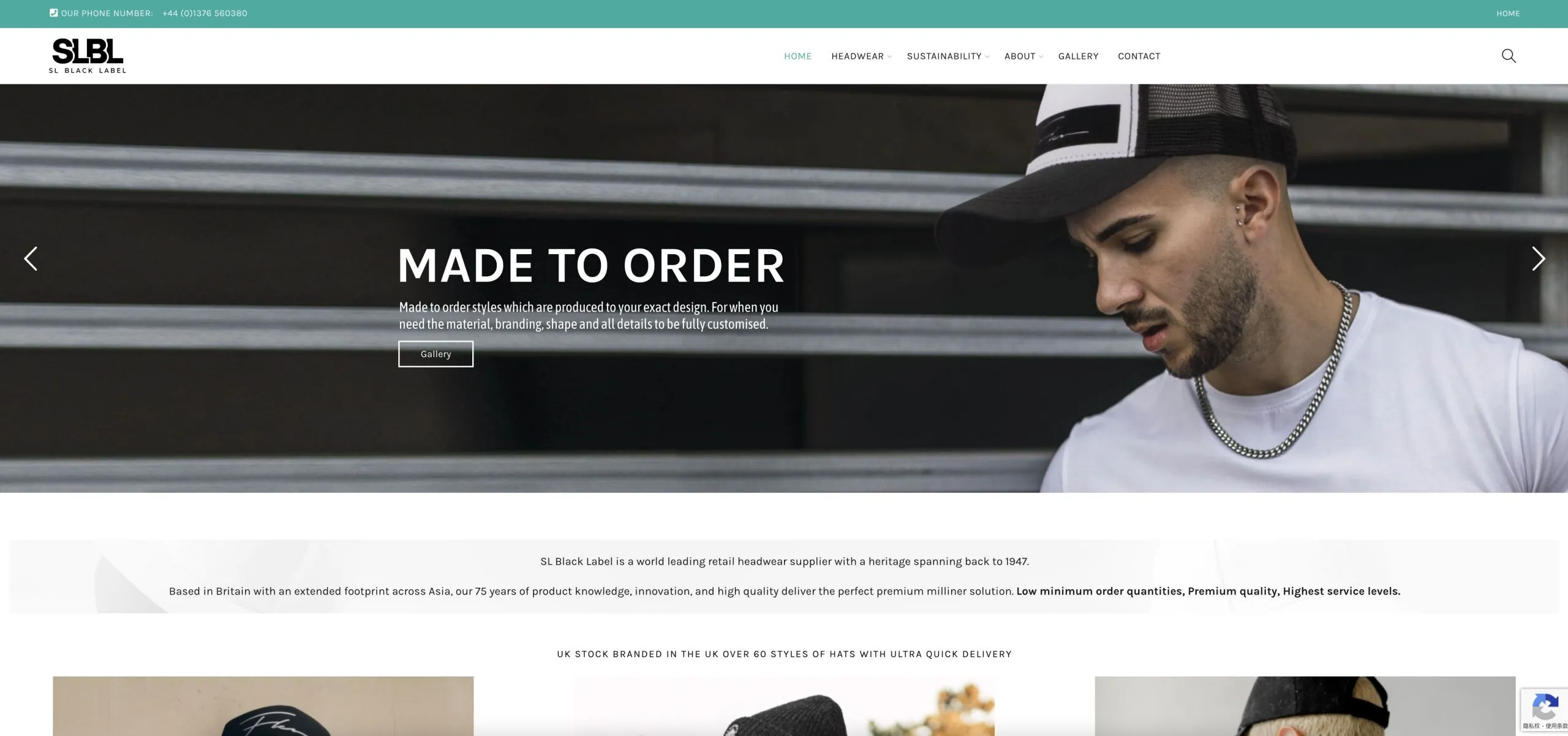 Sitio web de SL Black Label