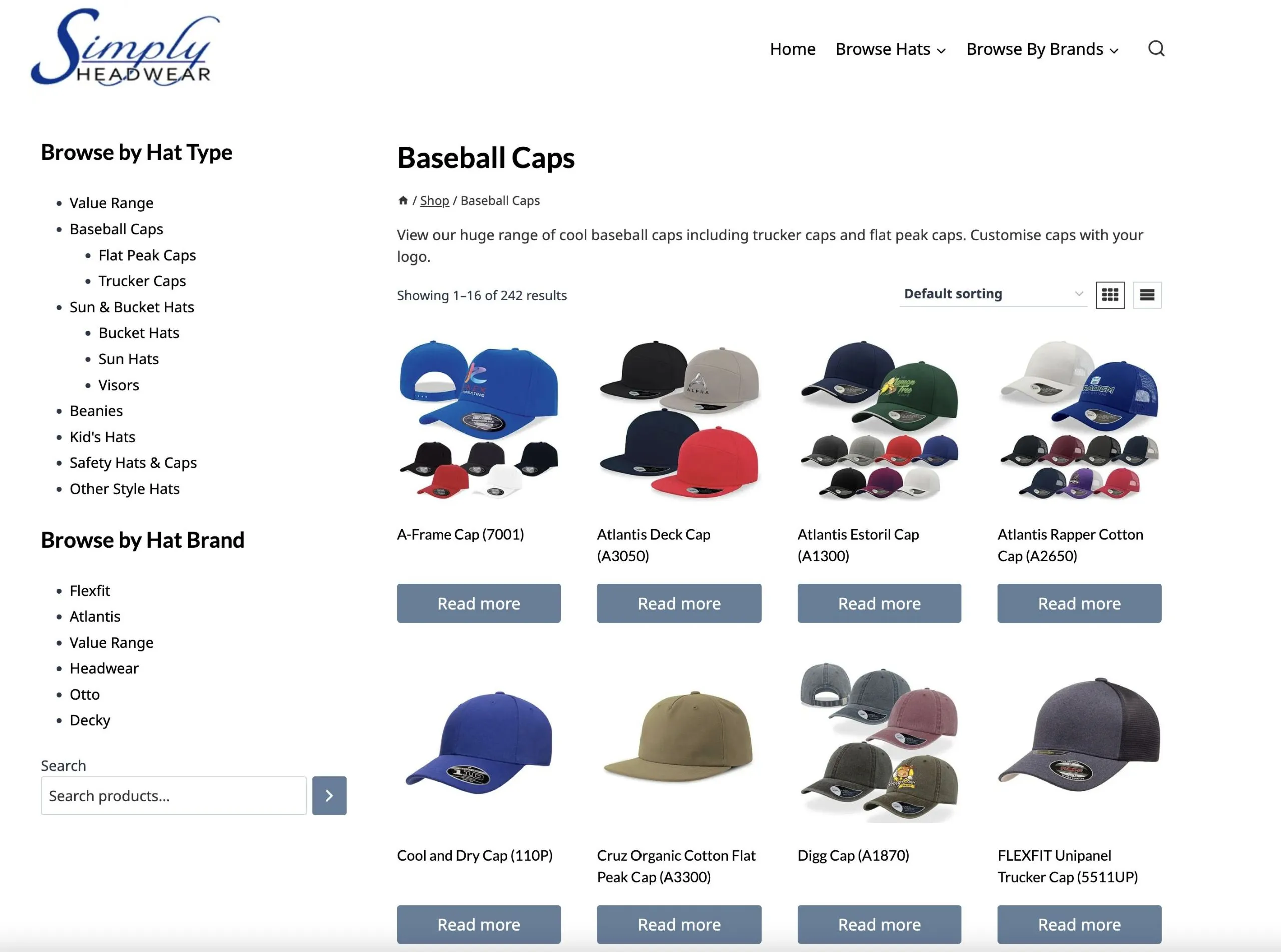 Simply Headwear Product Simply Headwear Product