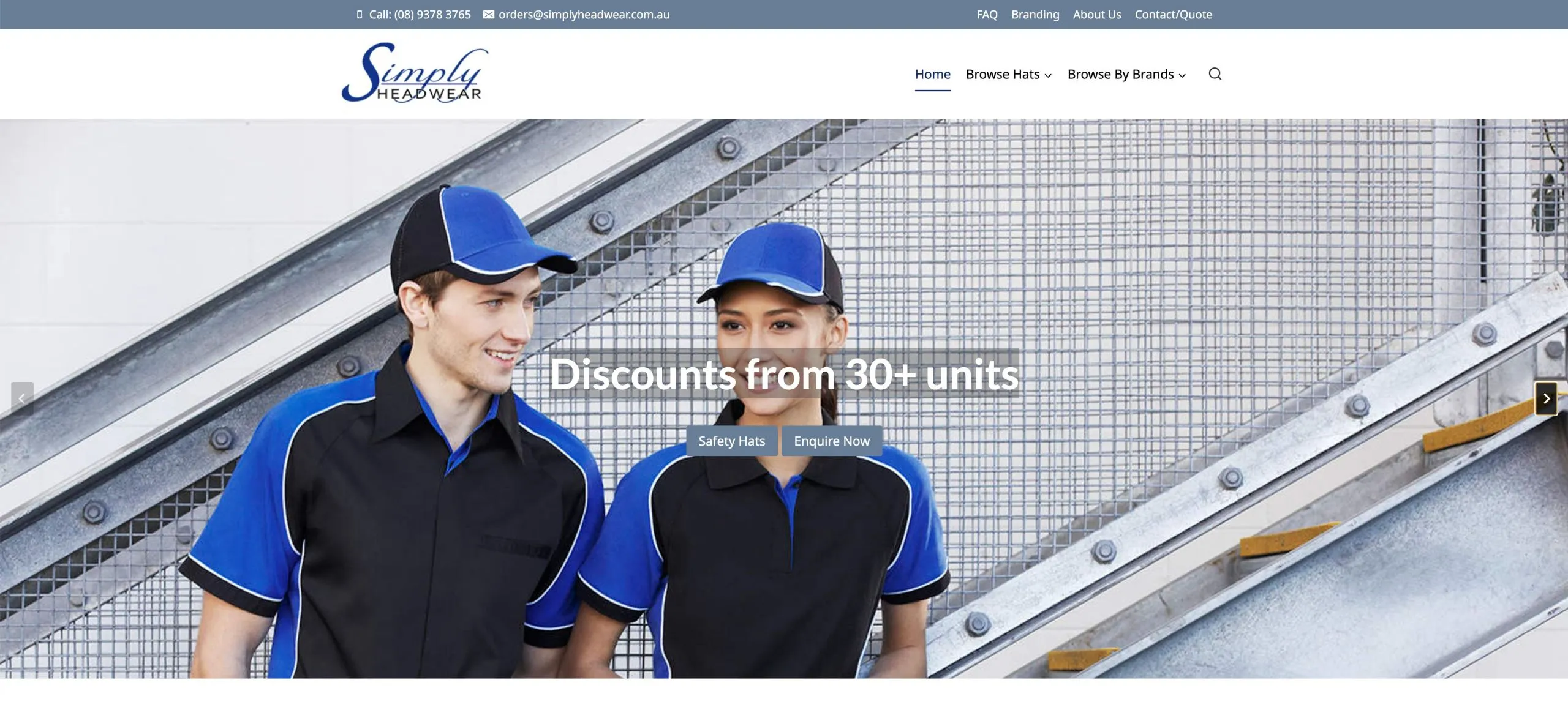 Simply Headwear Website Simply Headwear Website