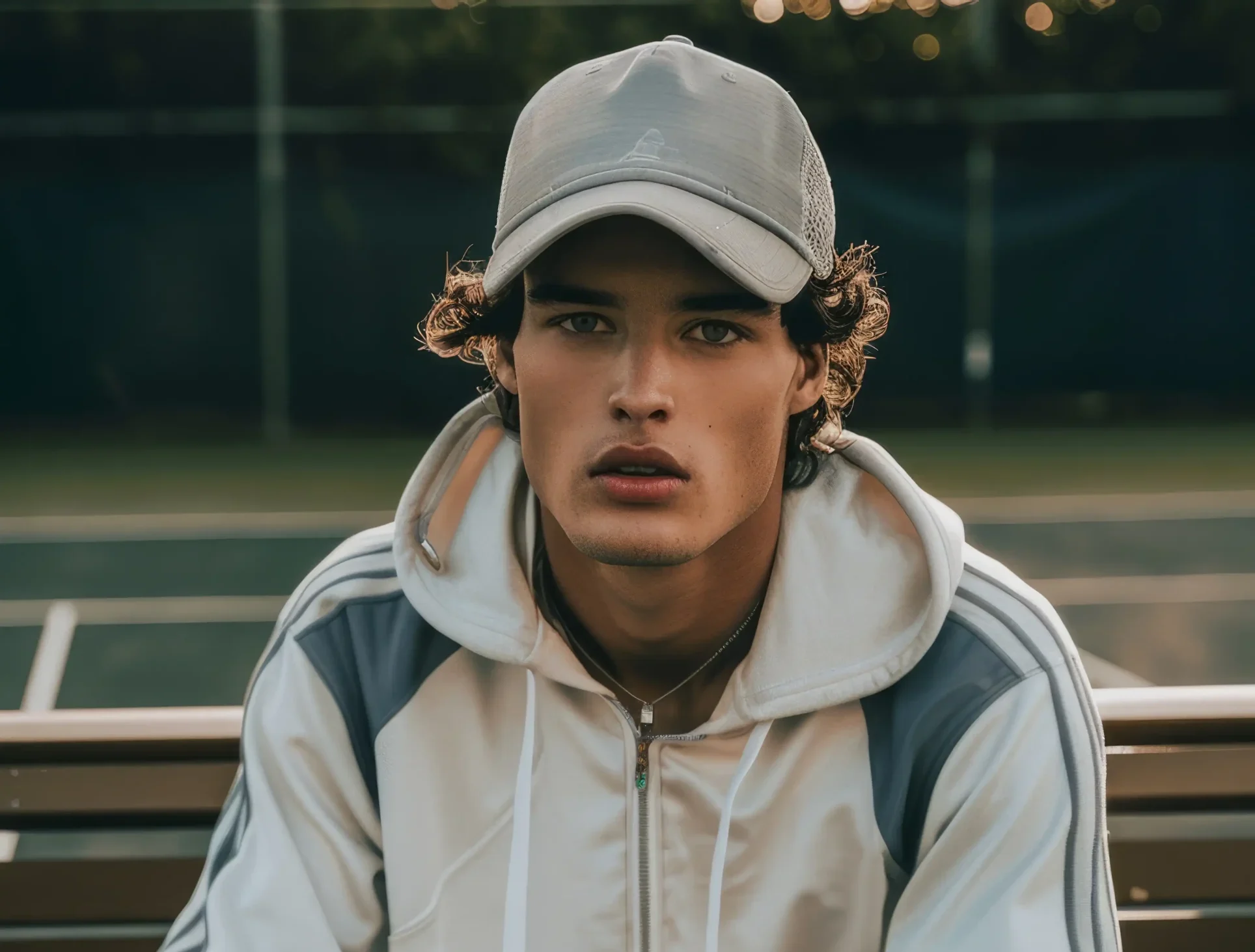 남자 테니스 선수 압축 초상화