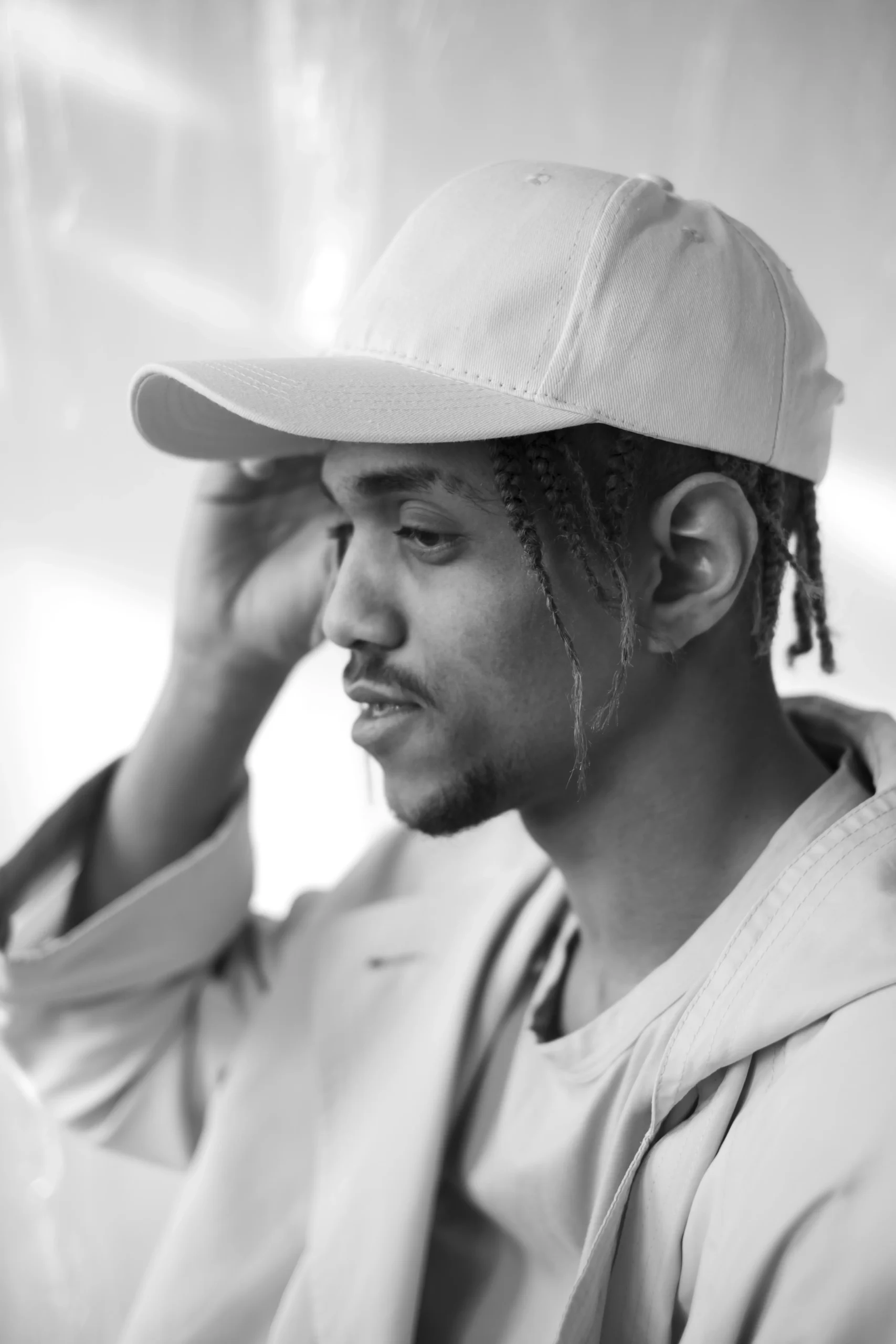 side view man posing black white authenticity compressed side view man posing black white authenticity compressed