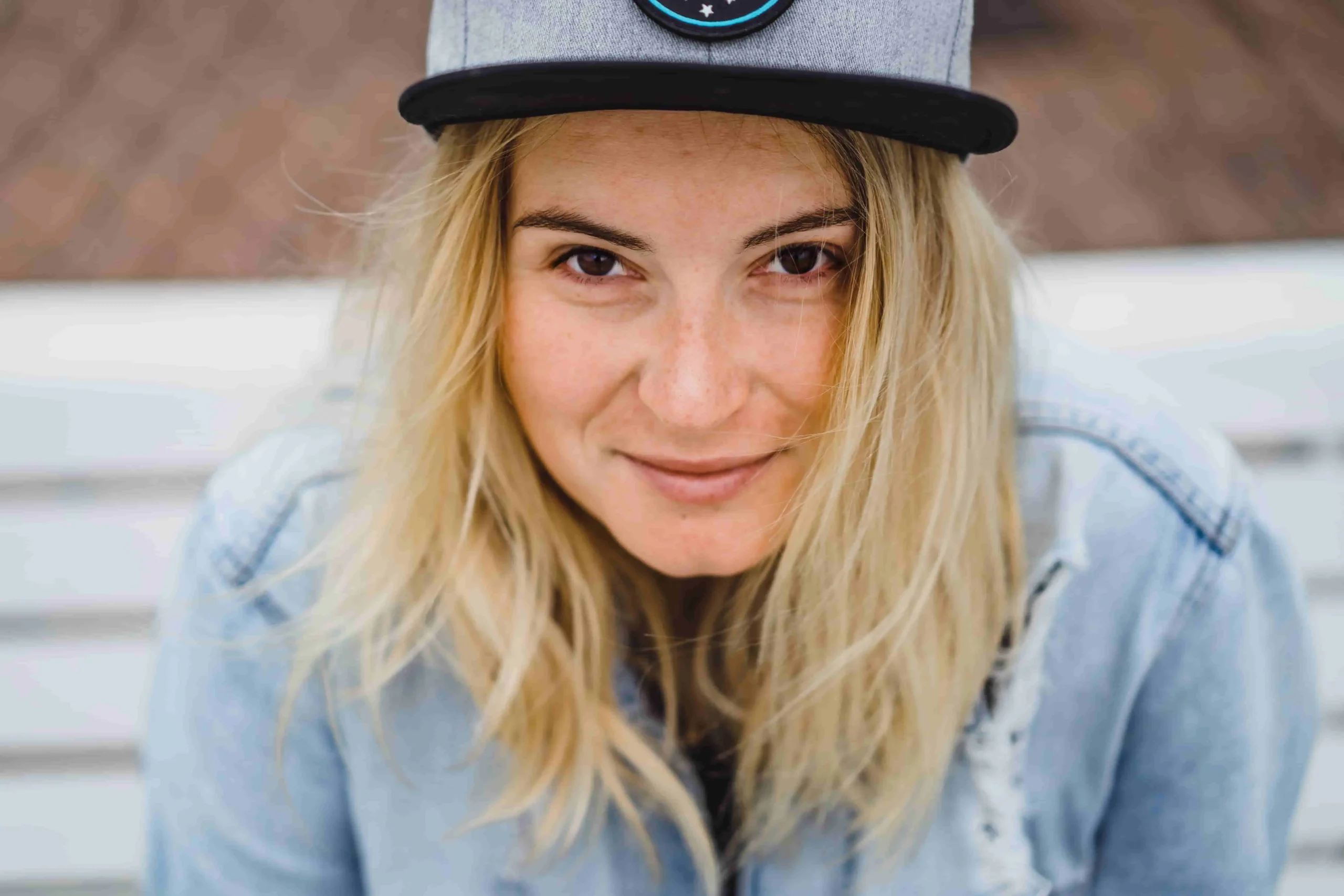 young hipster woman cap young hipster woman cap