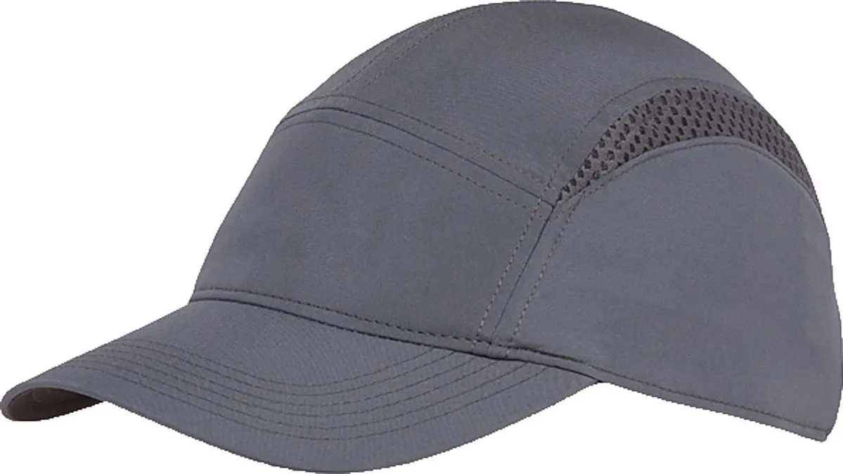 Gorra gris con clasificación UPF y paneles laterales de malla Gorra gris con clasificación UPF y paneles laterales de malla