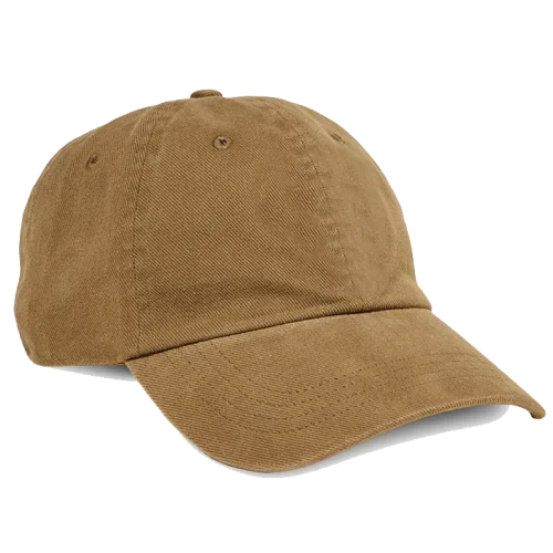 Braune Dad-Mütze im minimalistischen und vielseitigen Stil