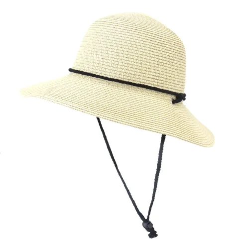 Sombrero de paja color beige