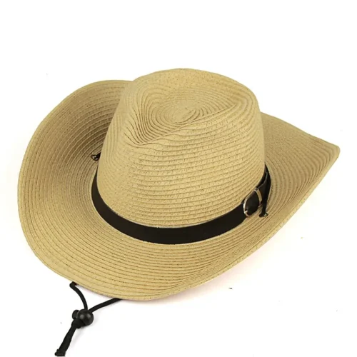 Sombrero vaquero de paja color canela